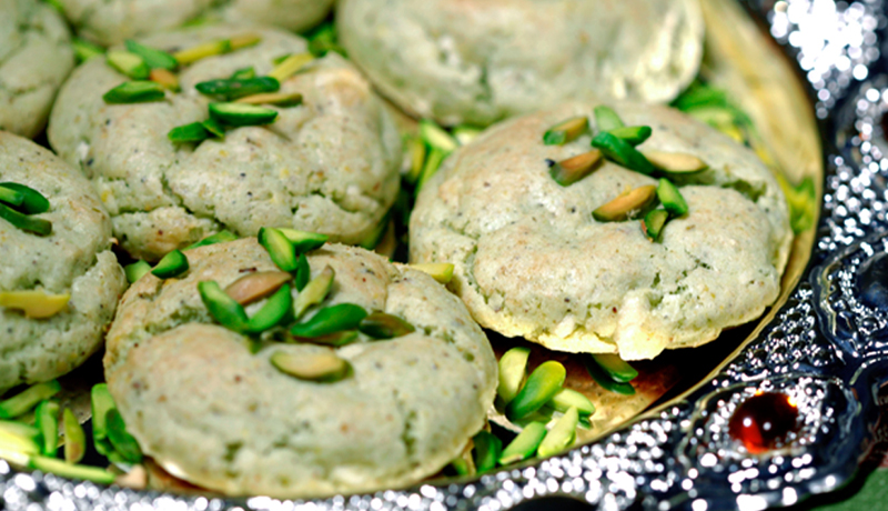 Cardamom and Pistachio Cookies