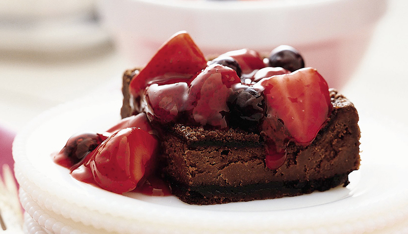 Chocolate and Berry Cheesecake