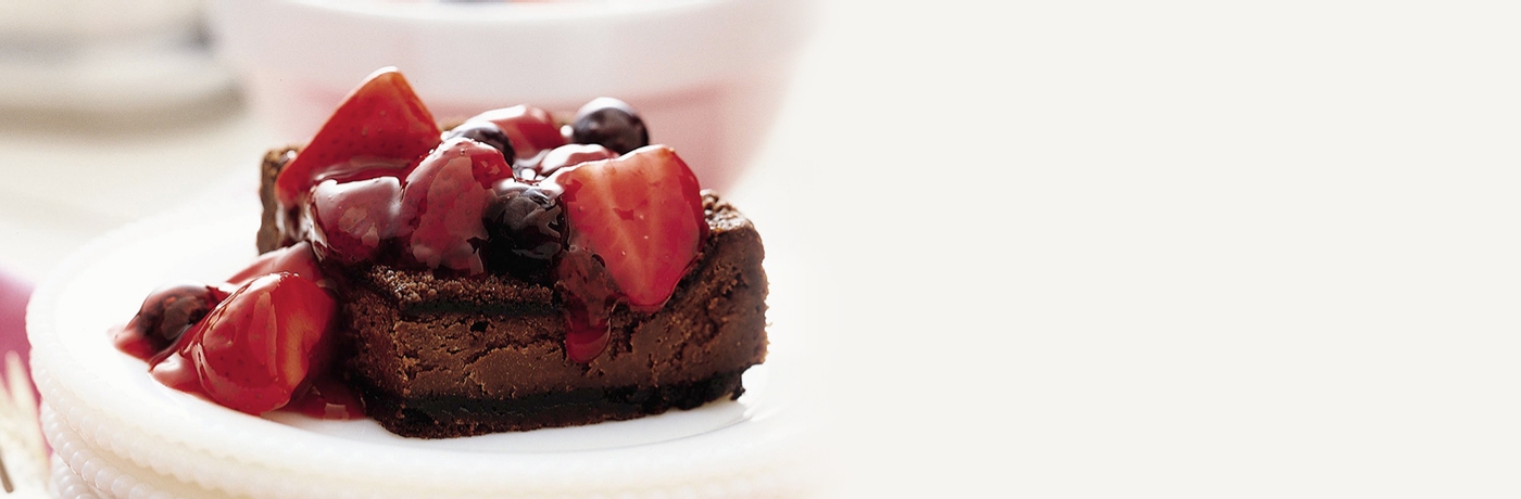Chocolate berry cheesecake