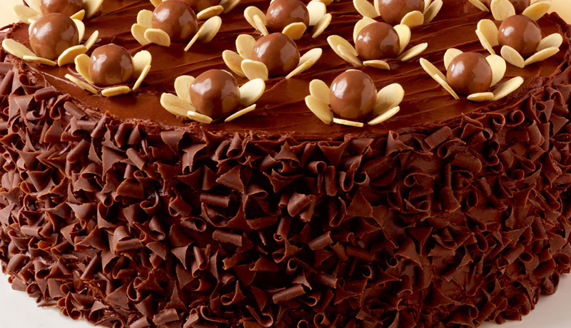 Chocolate malt and Almond cake