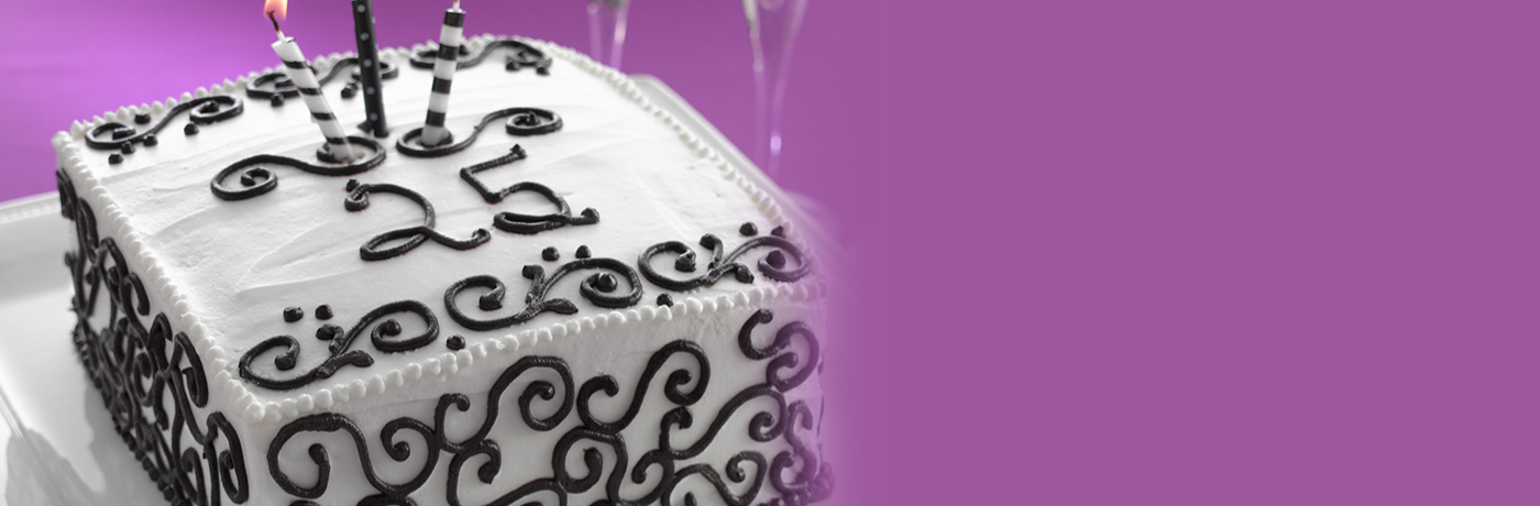 Elegant anniversary cake
