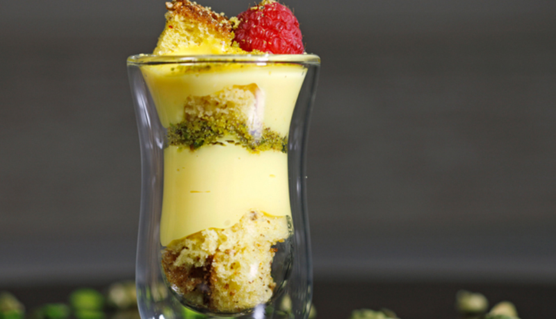 Quors Akilil Trifle with cardamom and saffron