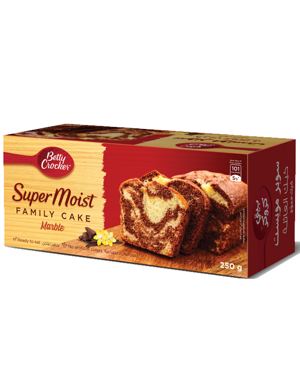 Supermoist Family Cake Marble package
