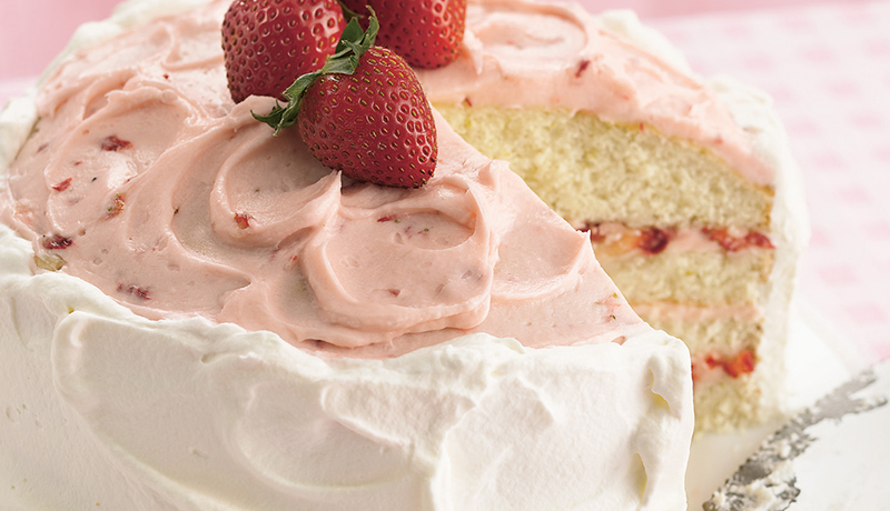 Strawberry Lime Layer Cake